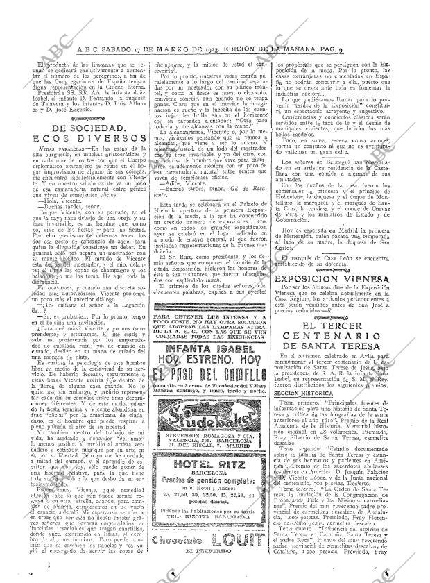 ABC MADRID 17-03-1923 página 9