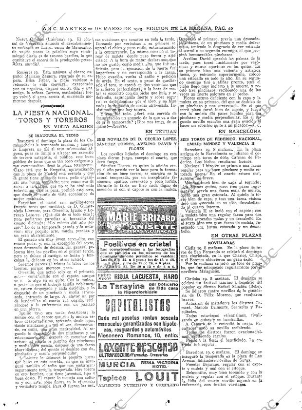 ABC MADRID 20-03-1923 página 20