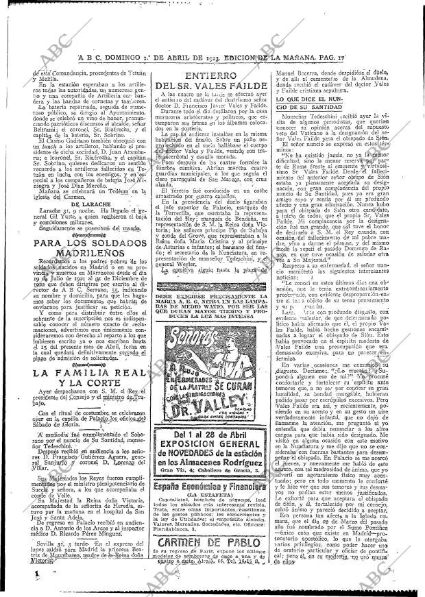 ABC MADRID 01-04-1923 página 17