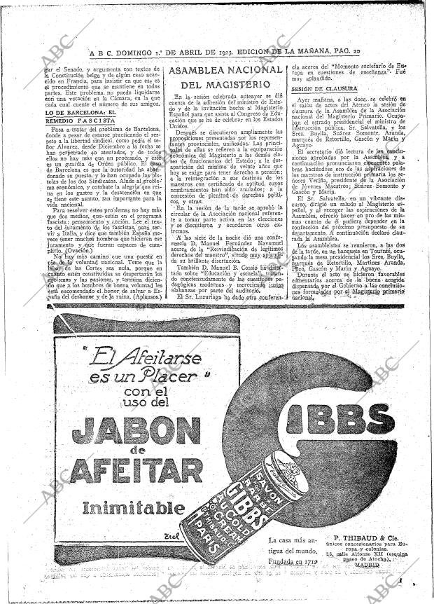 ABC MADRID 01-04-1923 página 20