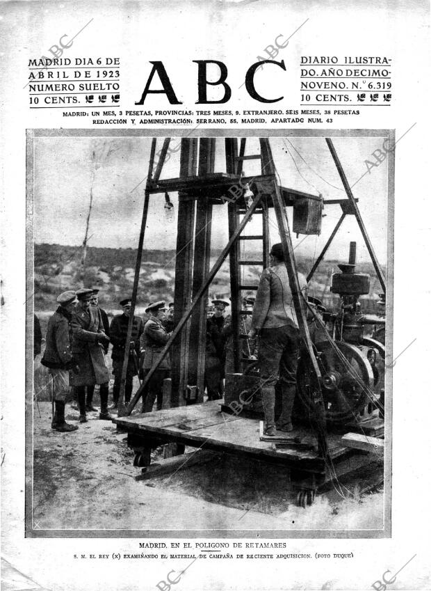 ABC MADRID 06-04-1923 página 1