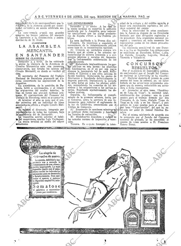 ABC MADRID 06-04-1923 página 10