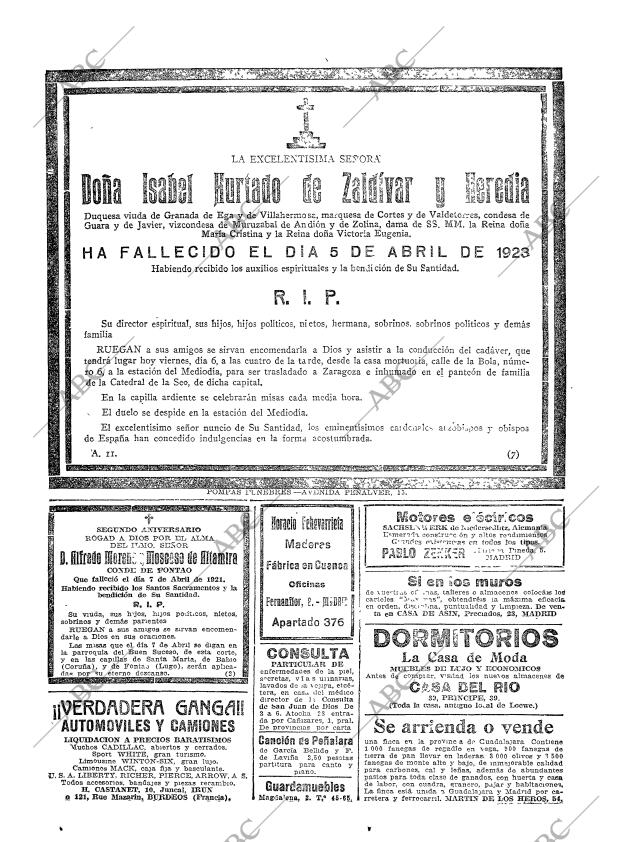 ABC MADRID 06-04-1923 página 28