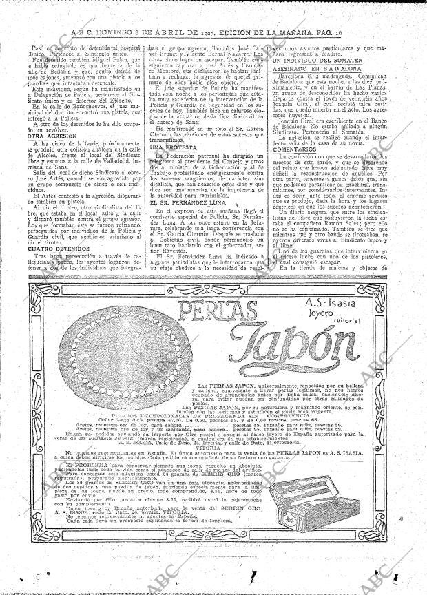 ABC MADRID 08-04-1923 página 16