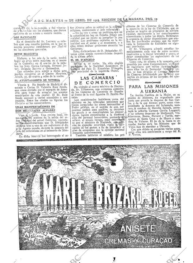 ABC MADRID 10-04-1923 página 10