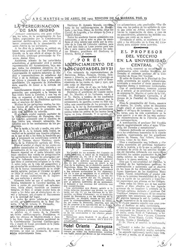 ABC MADRID 10-04-1923 página 19