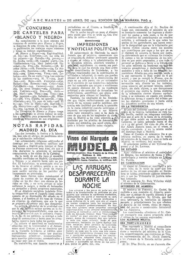 ABC MADRID 10-04-1923 página 9