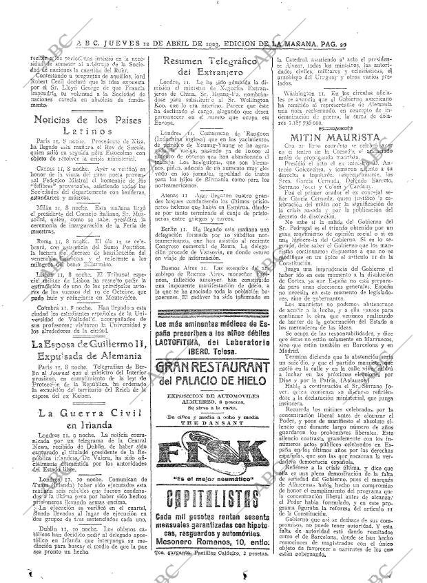 ABC MADRID 12-04-1923 página 20