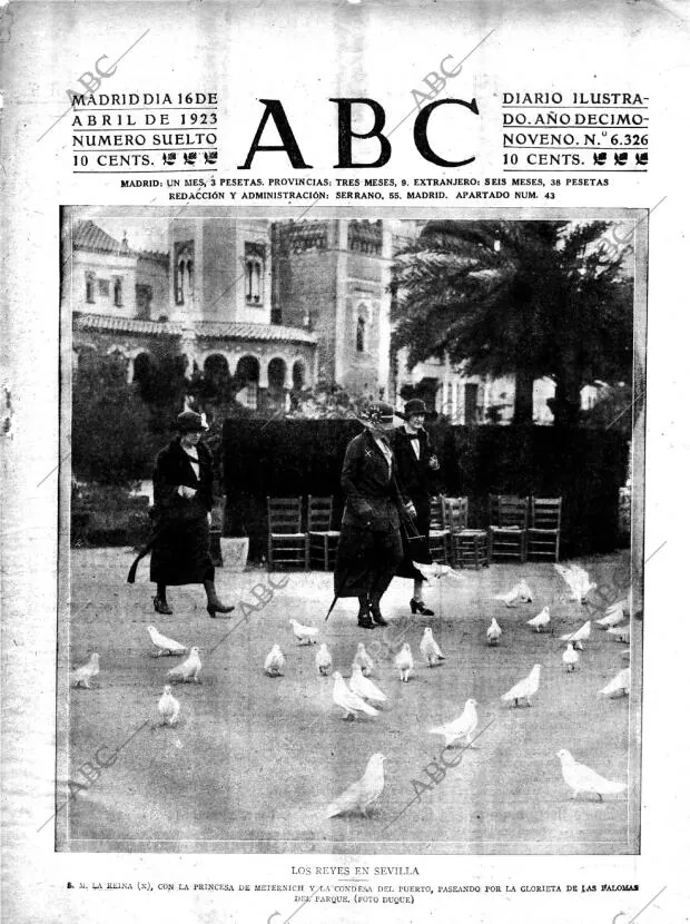 ABC MADRID 16-04-1923 página 1