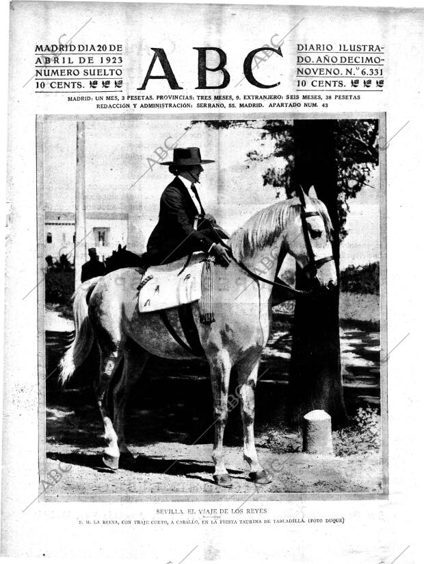 ABC MADRID 20-04-1923 página 1