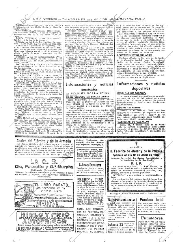 ABC MADRID 20-04-1923 página 26