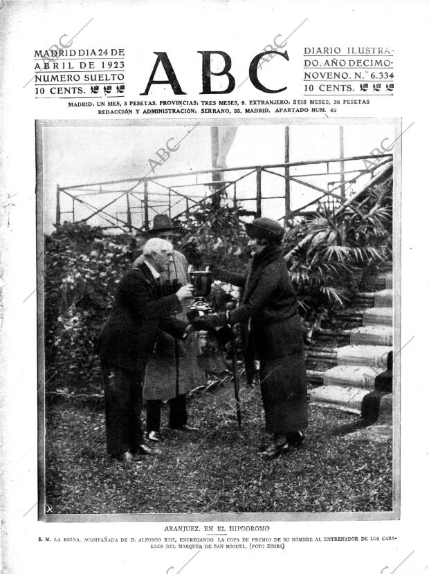 ABC MADRID 24-04-1923 página 1