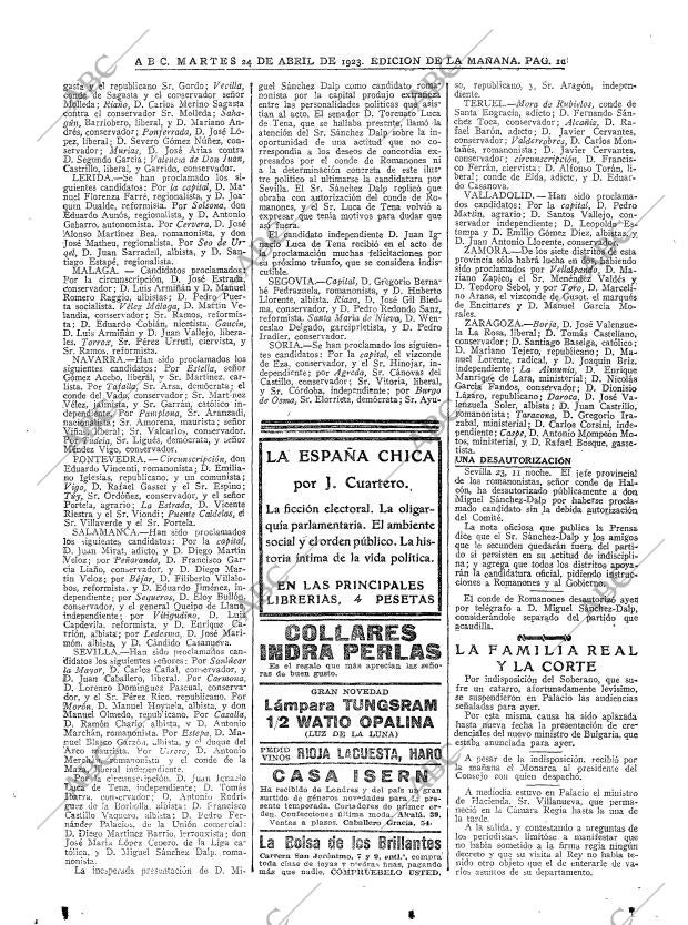 ABC MADRID 24-04-1923 página 10