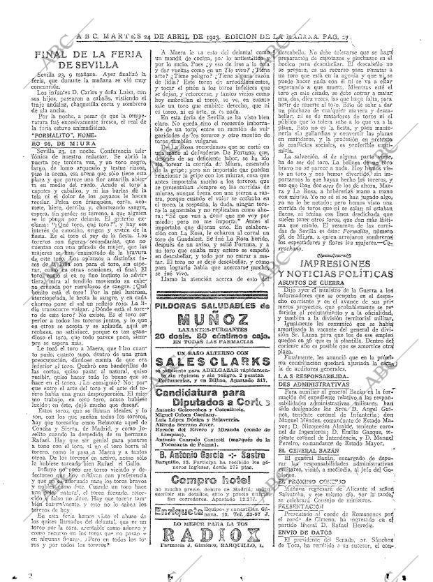 ABC MADRID 24-04-1923 página 17