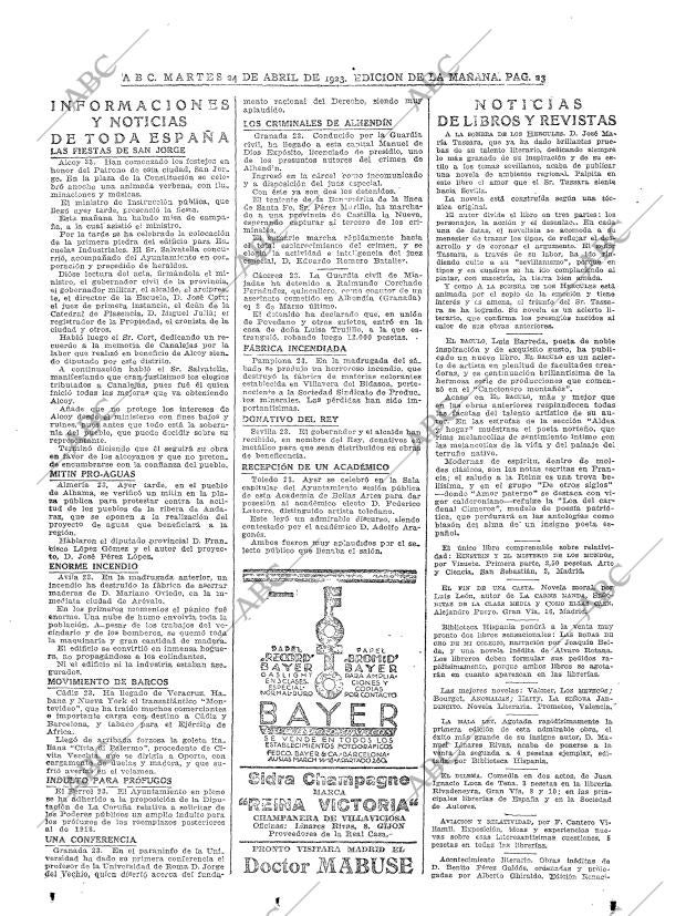 ABC MADRID 24-04-1923 página 23