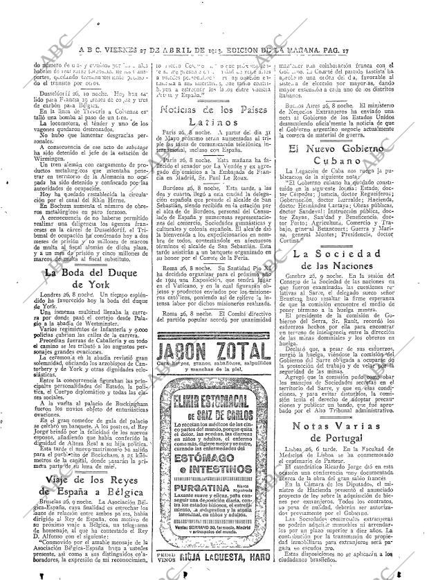 ABC MADRID 27-04-1923 página 17