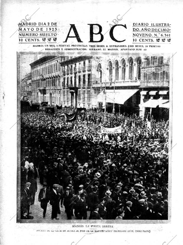 ABC MADRID 02-05-1923 página 1