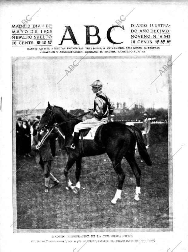 ABC MADRID 04-05-1923 página 1