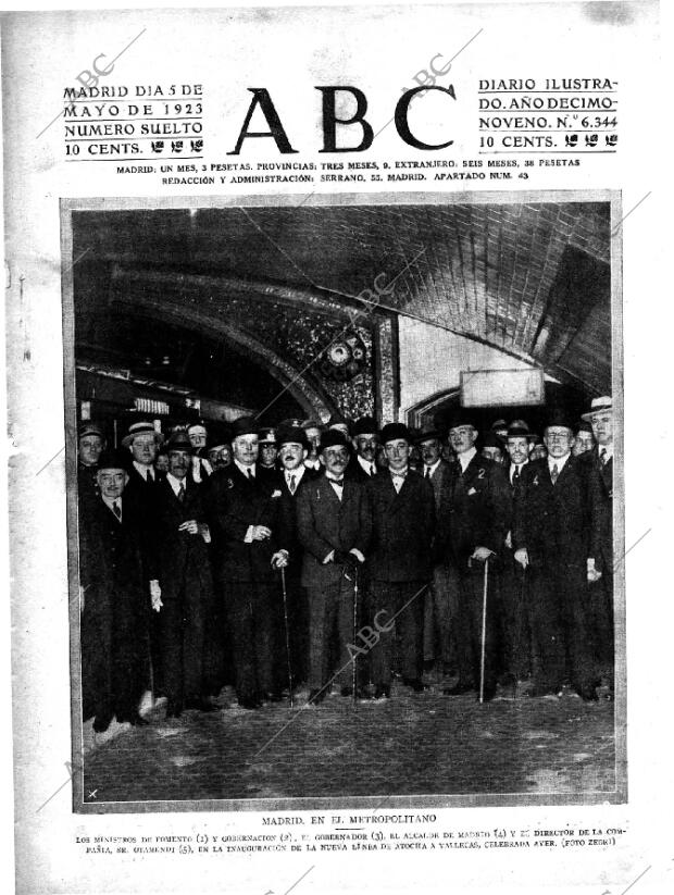 ABC MADRID 05-05-1923 página 1
