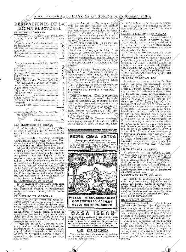 ABC MADRID 05-05-1923 página 13