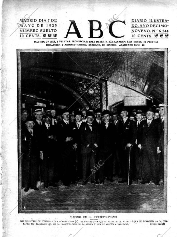 ABC MADRID 07-05-1923 página 1