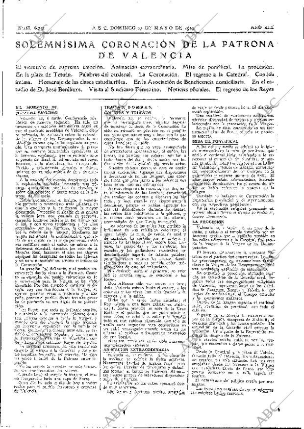 ABC MADRID 13-05-1923 página 15