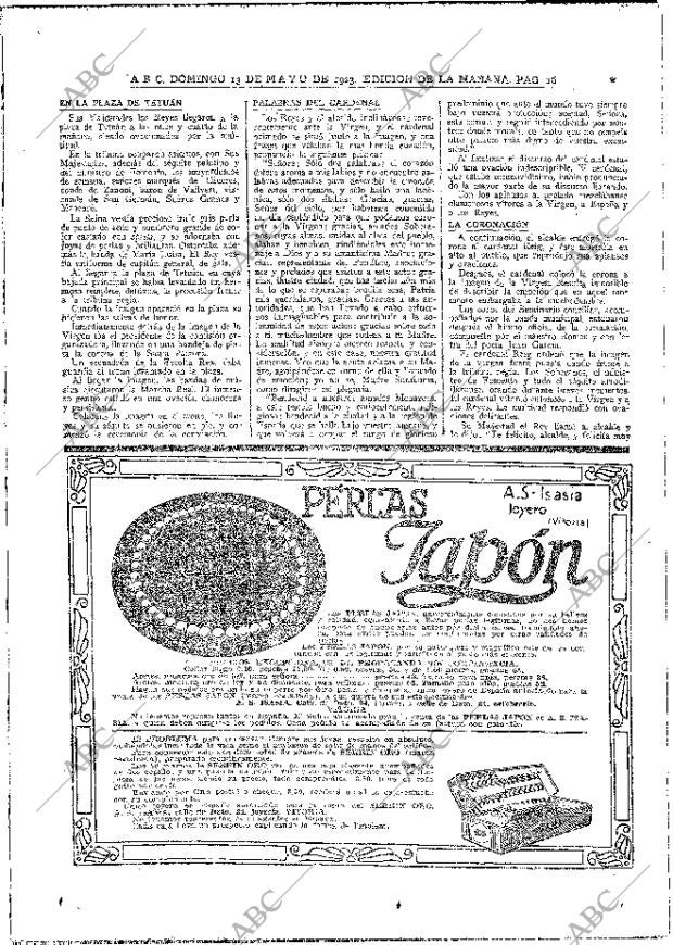 ABC MADRID 13-05-1923 página 16