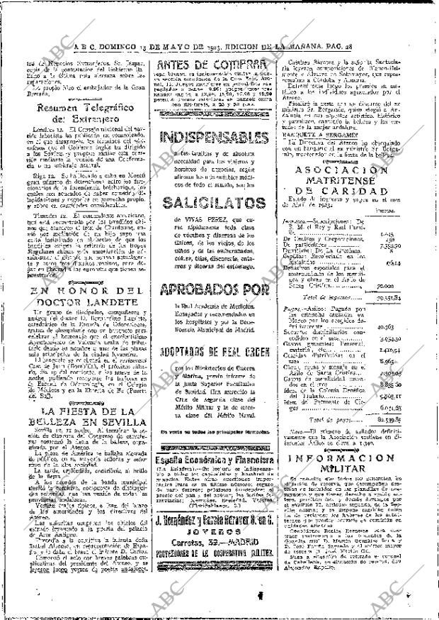ABC MADRID 13-05-1923 página 28