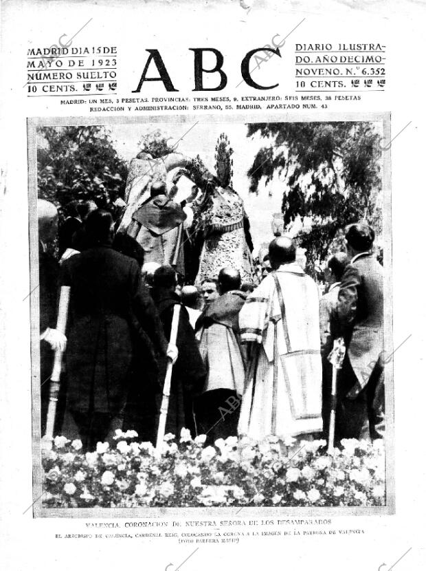 ABC MADRID 15-05-1923 página 1