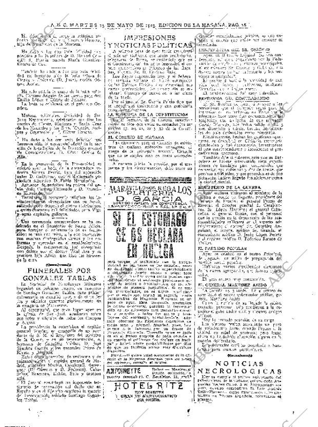 ABC MADRID 15-05-1923 página 16