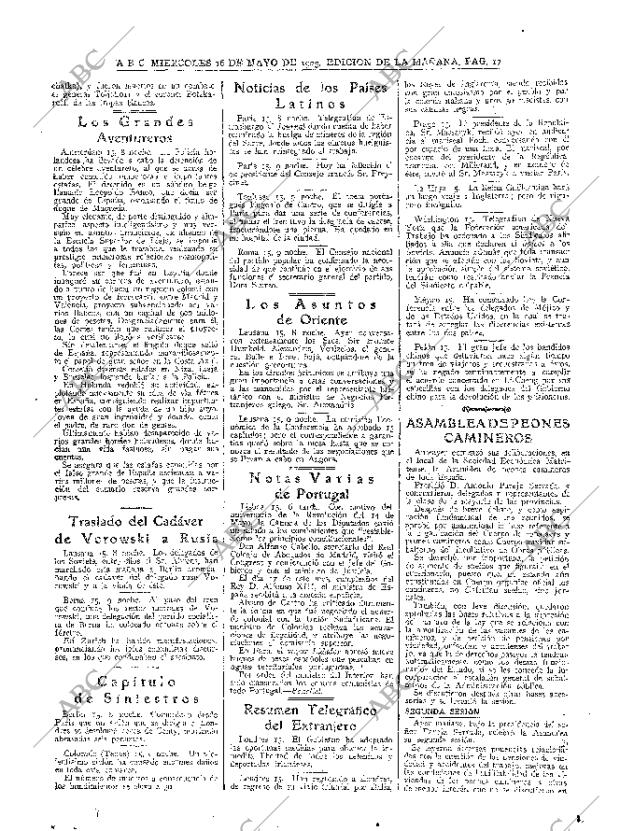 ABC MADRID 16-05-1923 página 17