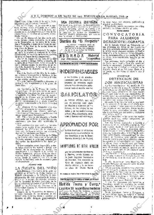 ABC MADRID 20-05-1923 página 32