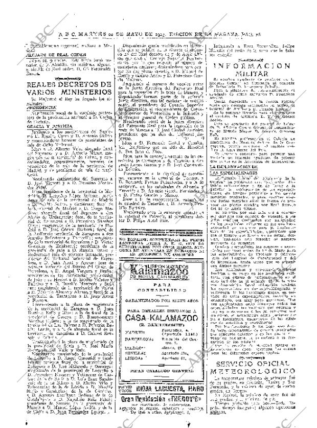 ABC MADRID 22-05-1923 página 16