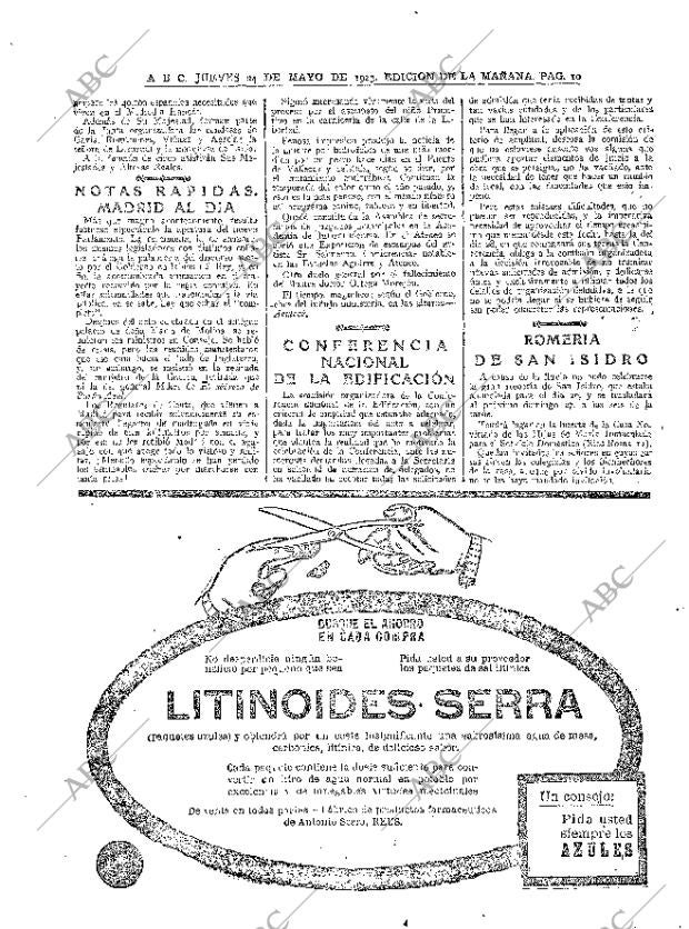 ABC MADRID 24-05-1923 página 10