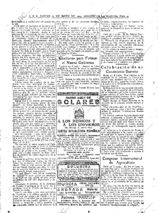 ABC MADRID 24-05-1923 página 20