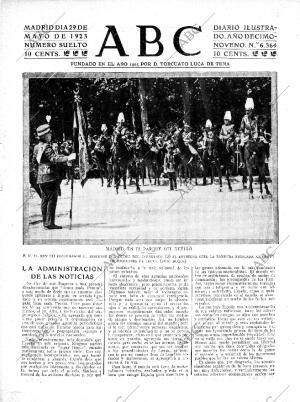 ABC MADRID 29-05-1923 página 1