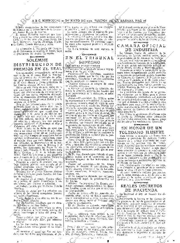 ABC MADRID 30-05-1923 página 16