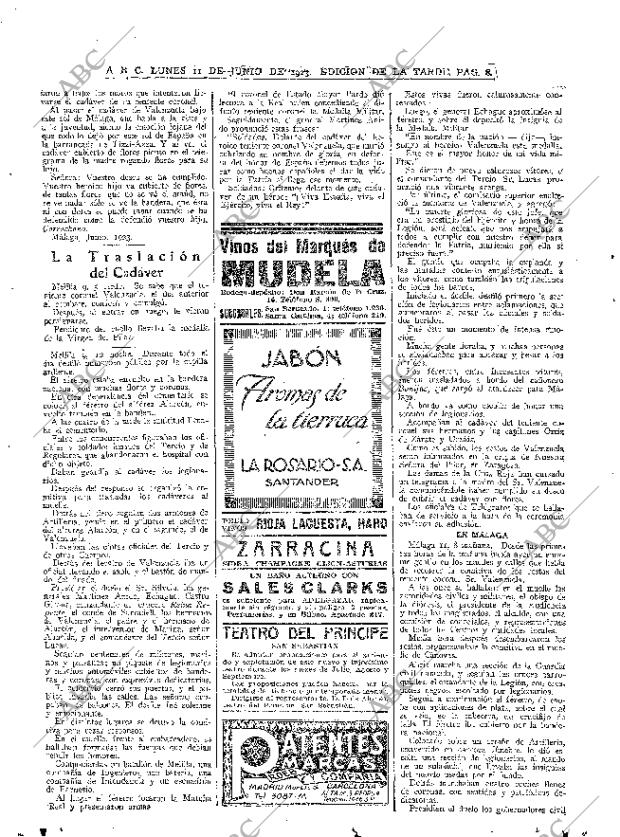 ABC MADRID 11-06-1923 página 8