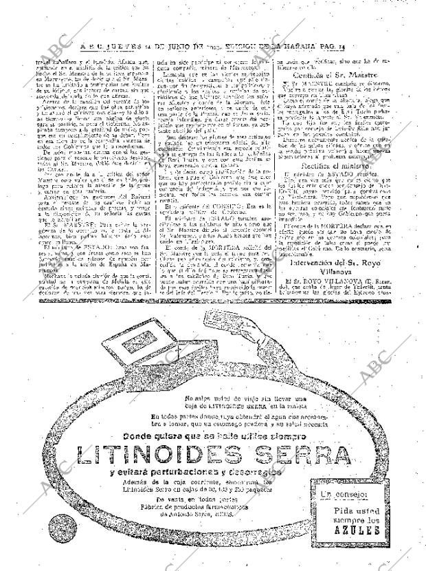ABC MADRID 14-06-1923 página 14