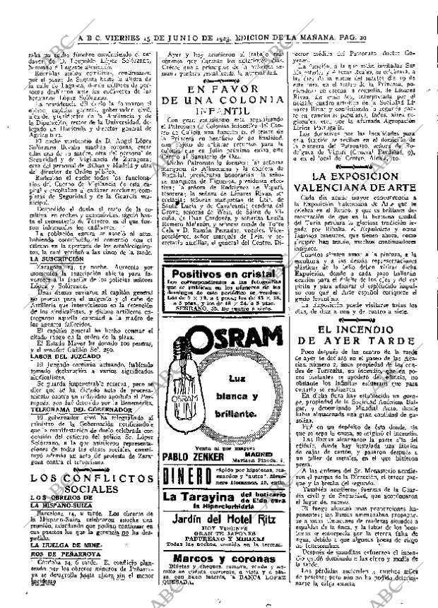 ABC MADRID 15-06-1923 página 20