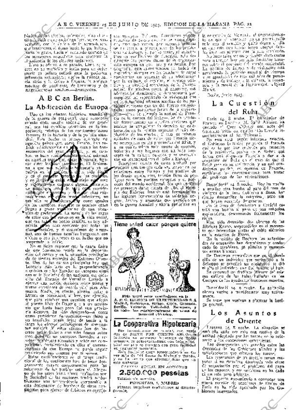 ABC MADRID 15-06-1923 página 22