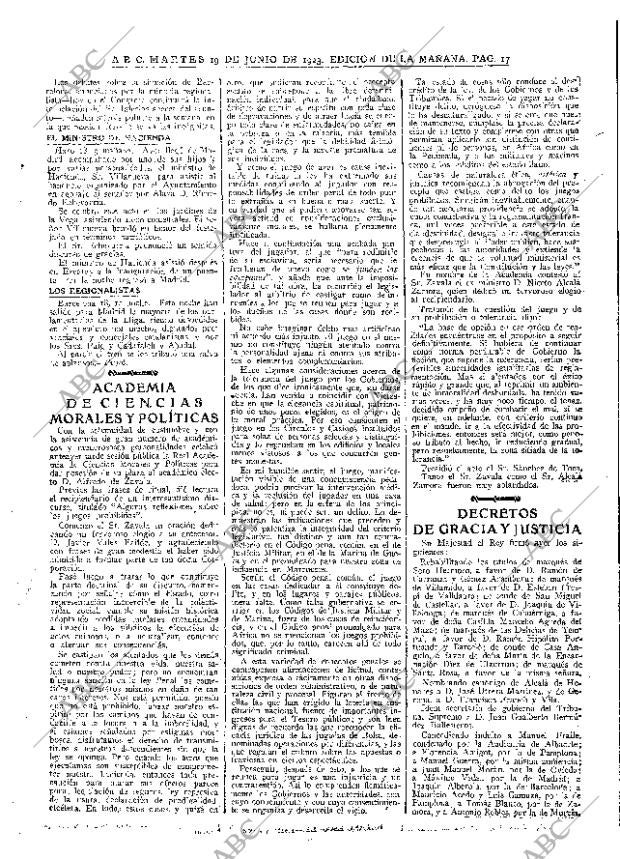 ABC MADRID 19-06-1923 página 17