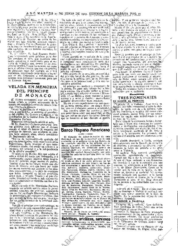 ABC MADRID 19-06-1923 página 21