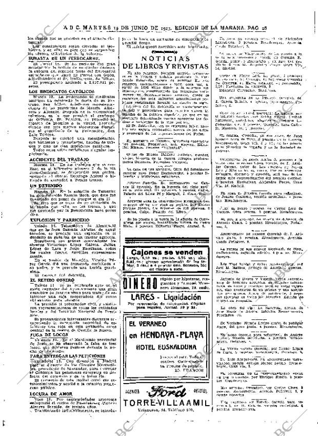 ABC MADRID 19-06-1923 página 26