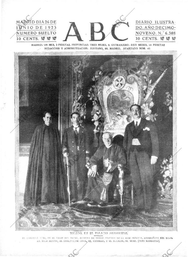 ABC MADRID 26-06-1923 página 1