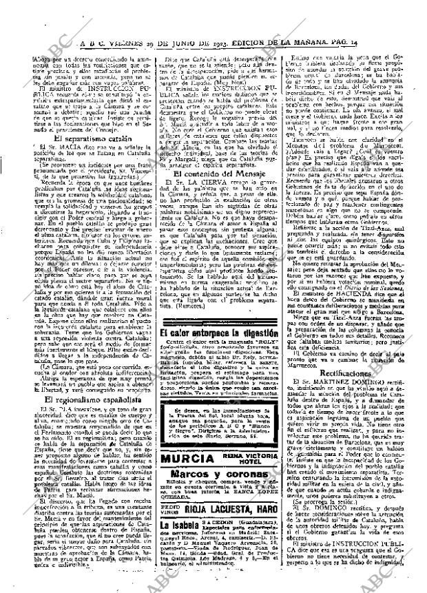 ABC MADRID 29-06-1923 página 14