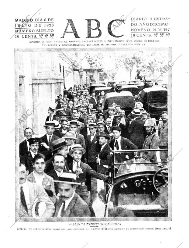 ABC MADRID 06-07-1923 página 1