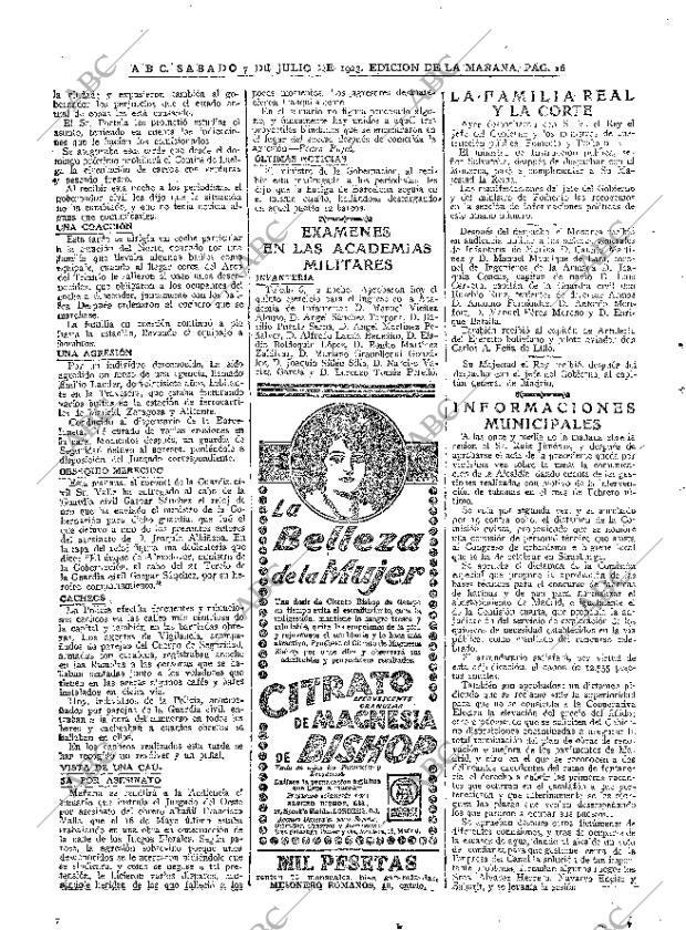 ABC MADRID 07-07-1923 página 16