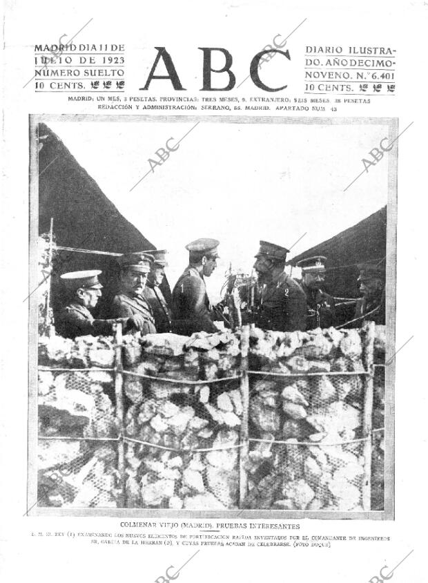 ABC MADRID 11-07-1923 página 1