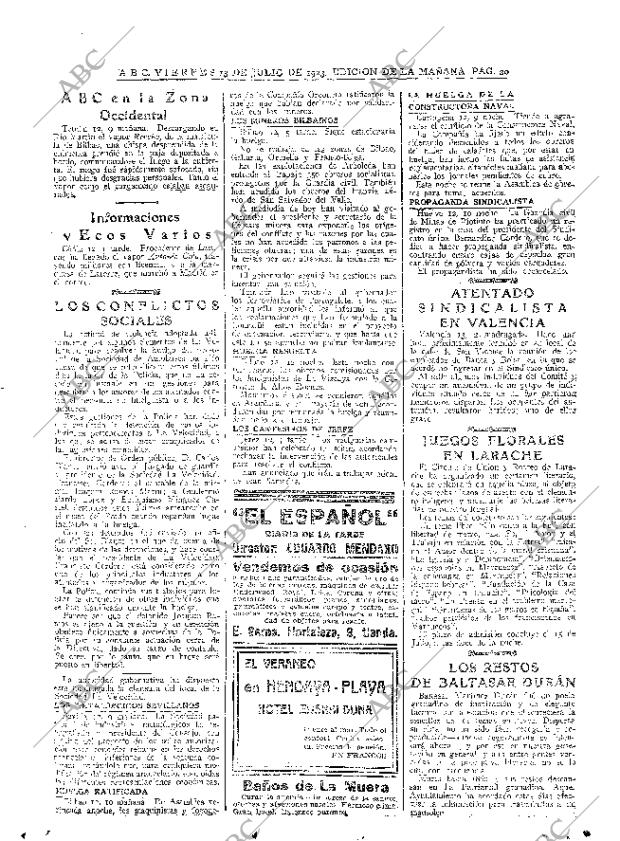 ABC MADRID 13-07-1923 página 20